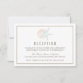 Hochzeitsempfang am Meer Einladung (Vorderseite)