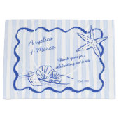 Hochzeitsempfang am Strand von Seashells Große Geschenktüte (Vorderseite)