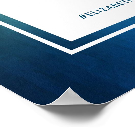 Hochzeitsempfang am Strand von Starfish Poster (Ecke)