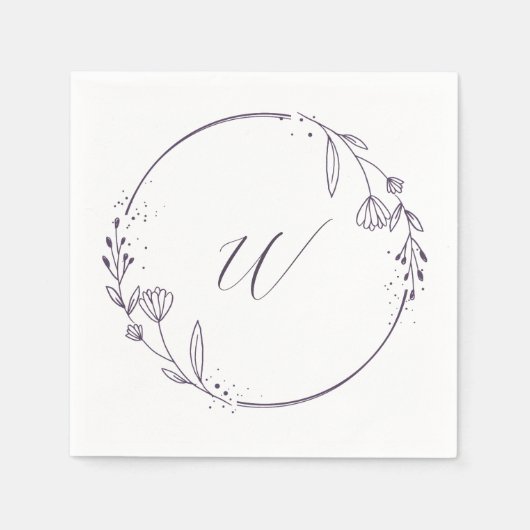 Hochzeitsempfang Anfangshandtücher Serviette (Vorderseite)