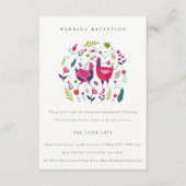 Hochzeitsempfang auf einer hellen Volksfarm Begleitkarte (Vorderseite)