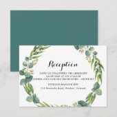 Hochzeitsempfang Begleitkarte (Vorne/Hinten)