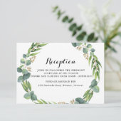 Hochzeitsempfang Begleitkarte (Stehend Vorderseite)