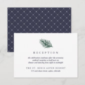 Hochzeitsempfang Begleitkarte (Vorne/Hinten)