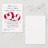 Hochzeitsempfang Begleitkarte (Vorne/Hinten)
