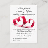 Hochzeitsempfang Begleitkarte (Vorderseite)