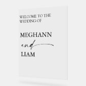 Hochzeitsempfang, Begrüßung, Hochzeitsschilder, mo Acrylschild (Winkel)