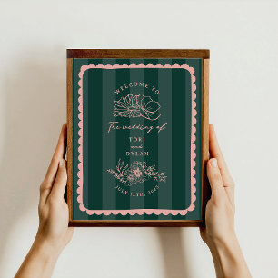 Hochzeitsempfang bei Botanischer Scallopie Poster