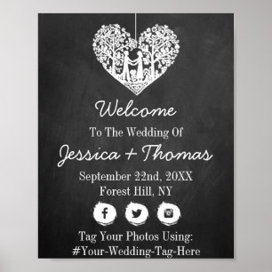 Hochzeitsempfang bei einer Hochzeitsfeier mit dem  Poster