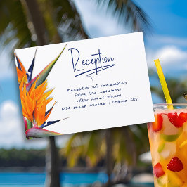 Hochzeitsempfang Bird of Paradise Einladung