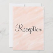 Hochzeitsempfang Blush Monogramm Einladung (Vorderseite)