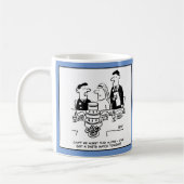 Hochzeitsempfang Bräutigam hat ein Darts Match Kaffeetasse (Links)