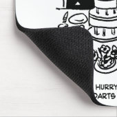 Hochzeitsempfang Bräutigam hat ein Darts Match Mousepad (Ecke)