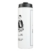 Hochzeitsempfang Bräutigam hat einen Darts-Match Thermosbecher (Vorderseite)