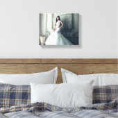 Hochzeitsempfang Bridal Portrait Display Keepake Leinwanddruck (Insitu (Schlafzimmer))
