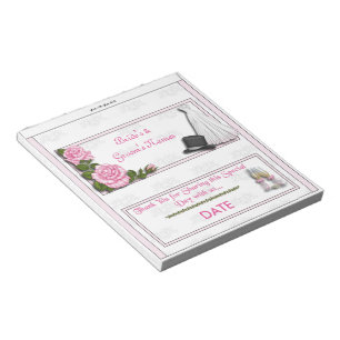 Hochzeitsempfang Candy Bar Wrapper Gastgeschenk Notizblock