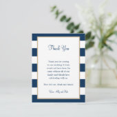 Hochzeitsempfang Dankeschön Karte (Stehend Vorderseite)