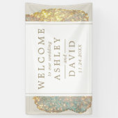 Hochzeitsempfang des jungen Glitzer Banner (Vertikal)