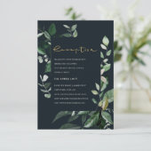 Hochzeitsempfang E Begleitkarte (Stehend Vorderseite)