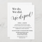 Hochzeitsempfang Einladung (Vorne/Hinten)