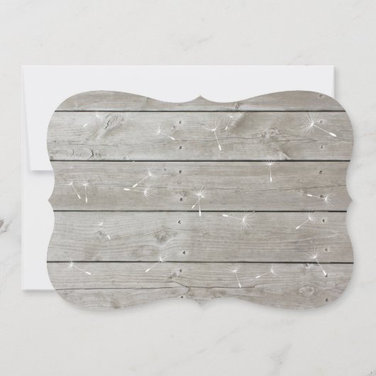 Hochzeitsempfang Einladung (Rückseite)