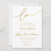 Hochzeitsempfang Einladung (Vorderseite)