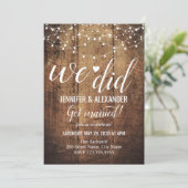 Hochzeitsempfang Einladung (Stehend Vorderseite)