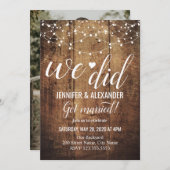 Hochzeitsempfang Einladung (Vorne/Hinten)