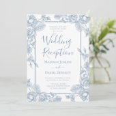 Hochzeitsempfang Einladung (Stehend Vorderseite)