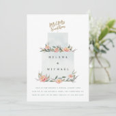 Hochzeitsempfang Einladung (Stehend Vorderseite)