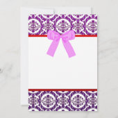 Hochzeitsempfang Einladung (Rückseite)