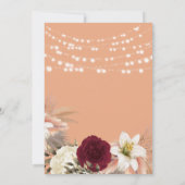 Hochzeitsempfang Einladung (Rückseite)