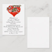 Hochzeitsempfang Einladung Las Vegas (Vorne/Hinten)