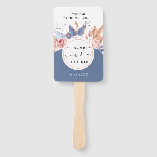 Hochzeitsempfang Fächer (Vorderseite)