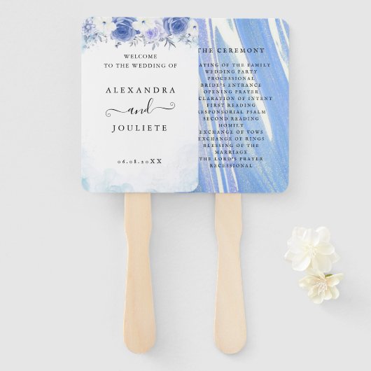 Hochzeitsempfang Fächer (Vorne und Hinten)