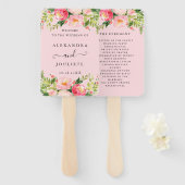 Hochzeitsempfang Fächer (Vorne und Hinten)