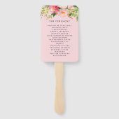 Hochzeitsempfang Fächer (Rückseite)