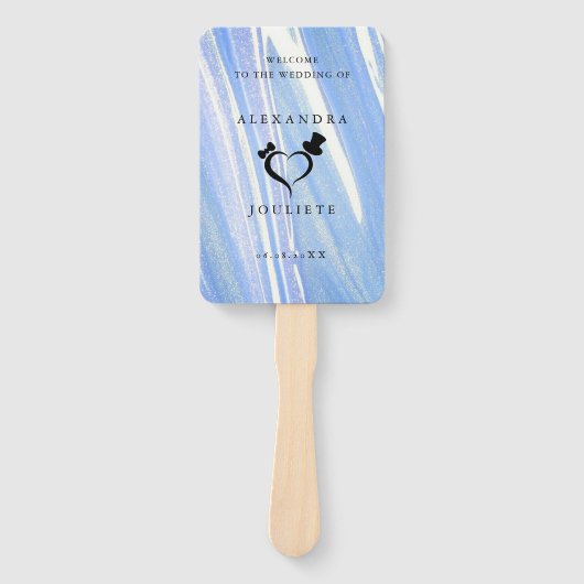 Hochzeitsempfang Fächer (Vorderseite)