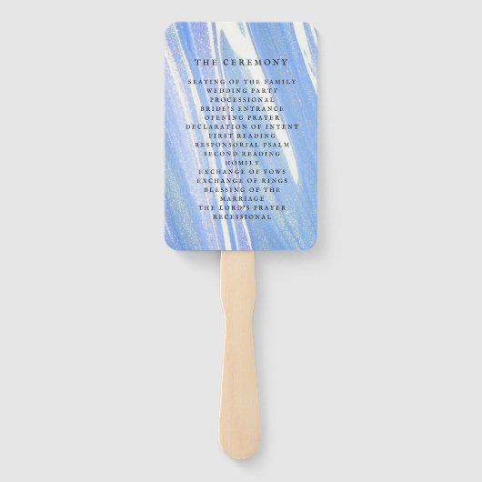 Hochzeitsempfang Fächer (Rückseite)