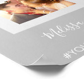 Hochzeitsempfang Foto Collage Banner Poster (Ecke)