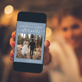 Hochzeitsempfang Foto Dusty Blue Save The Date