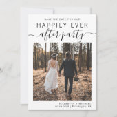 Hochzeitsempfang-Foto Save The Date (Vorderseite)