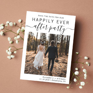 Hochzeitsempfang-Foto Save The Date