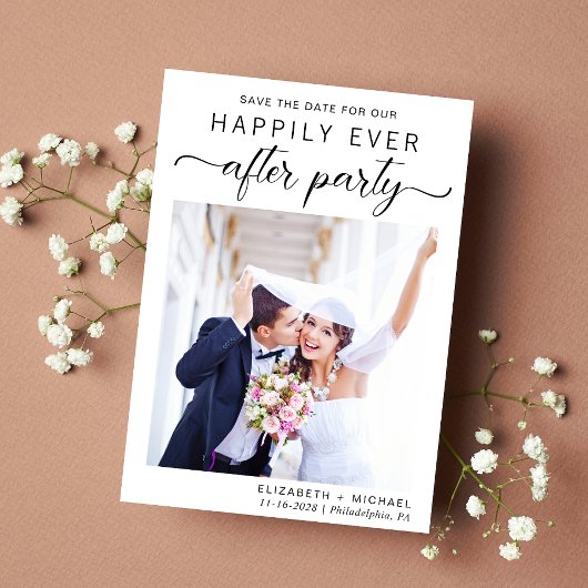 Hochzeitsempfang-Foto Save The Date