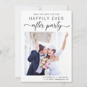 Hochzeitsempfang-Foto Save The Date (Vorderseite)