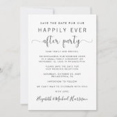 Hochzeitsempfang Foto Save the Date Ankündigung (Vorderseite)