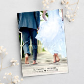 Hochzeitsempfang Foto Save the Date rosa Ankündigung