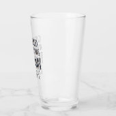 Hochzeitsempfang Funny Personalisiert Beer Brille Glas (Links)