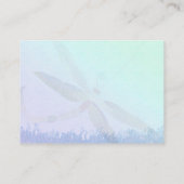 Hochzeitsempfang für Blaue Libelle Begleitkarte (Rückseite)