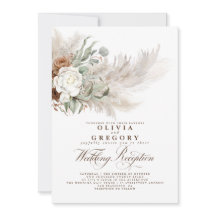 Hochzeitsempfang für Blume und Pampas Grass